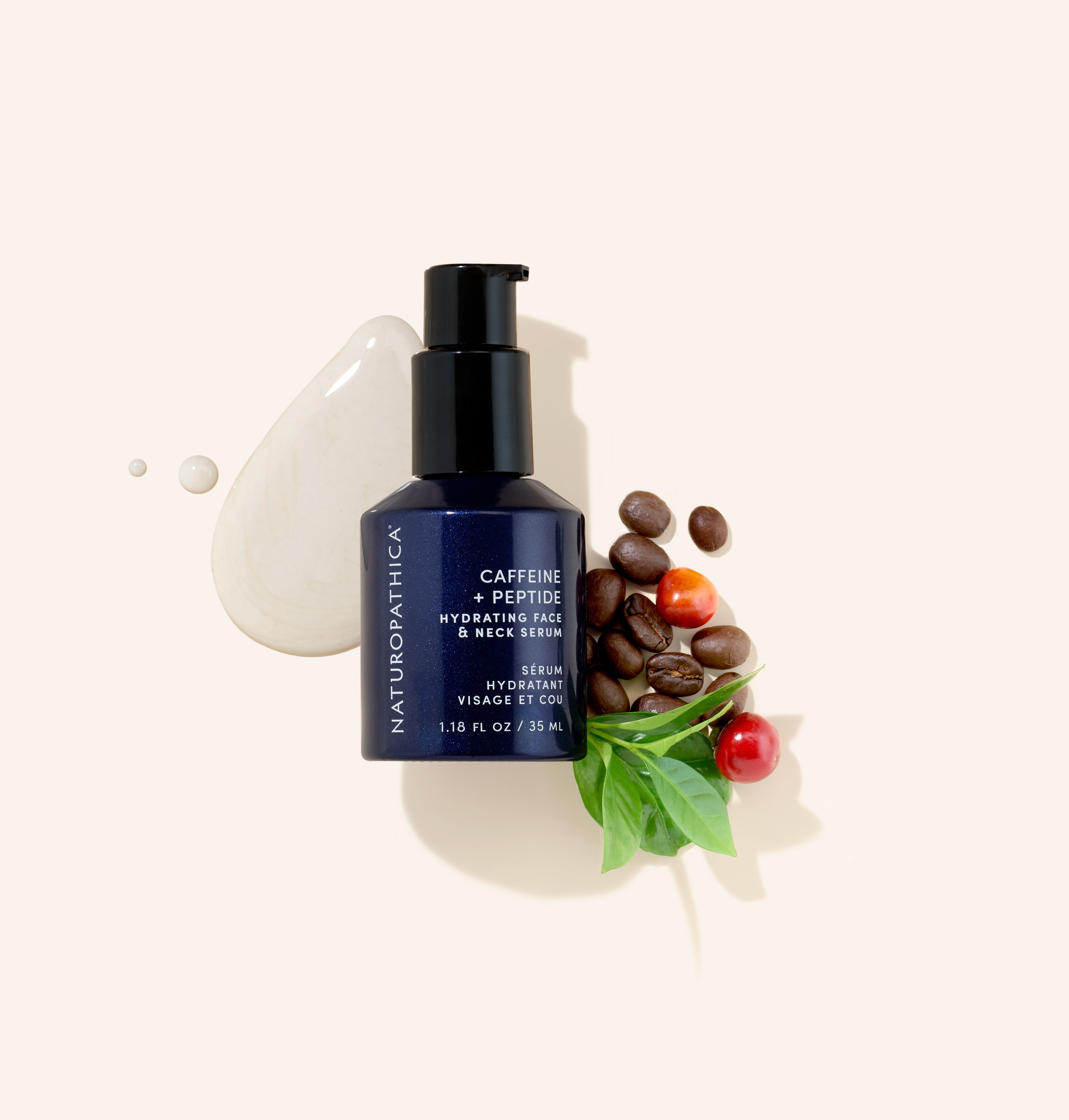Naturopathica Caffeine + Peptide Hydrating Face & Neck Serum