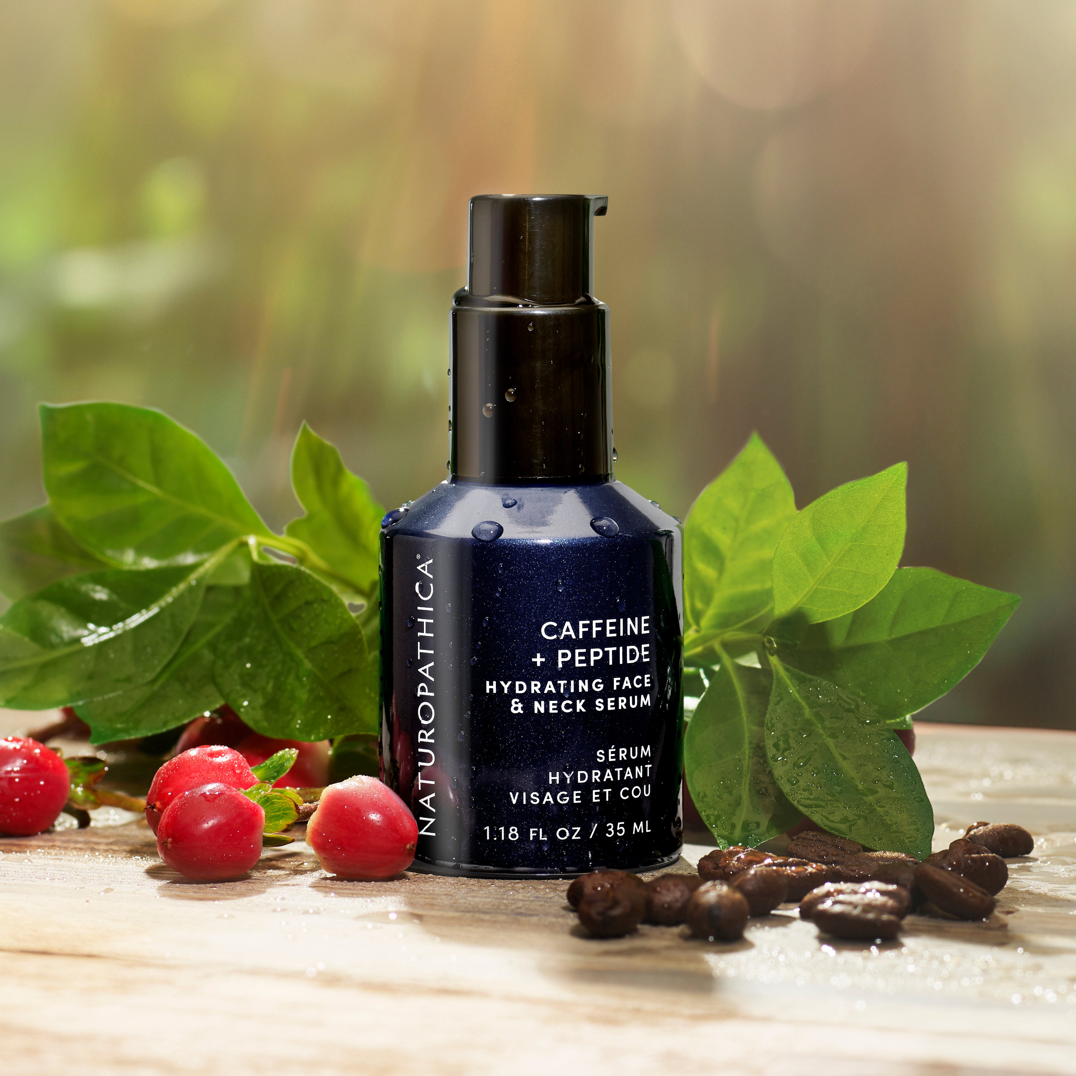 Naturopathica Caffeine + Peptide Hydrating Face & Neck Serum
