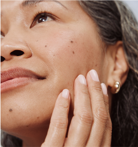 radiant complexion highlighting results of a Heyday facial