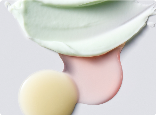 Clinically proven skincare product textures