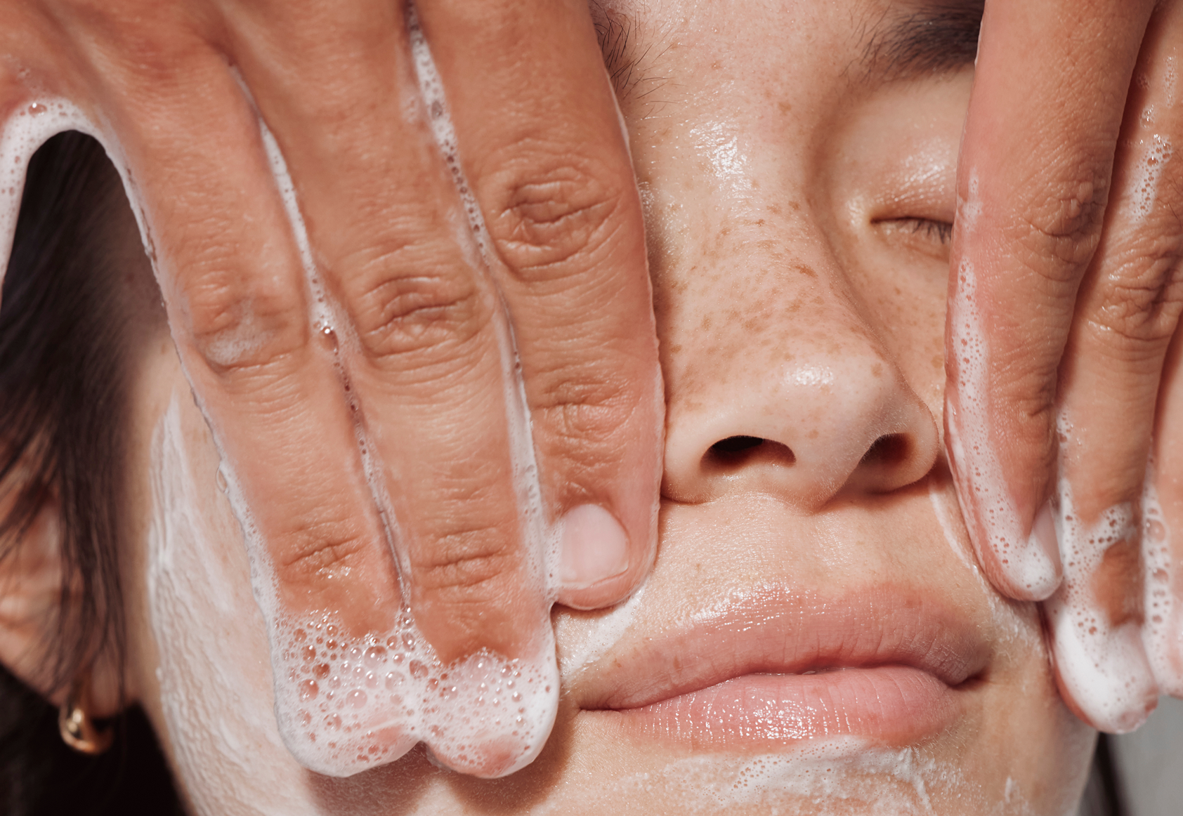 Heyday facials start with a double cleanse