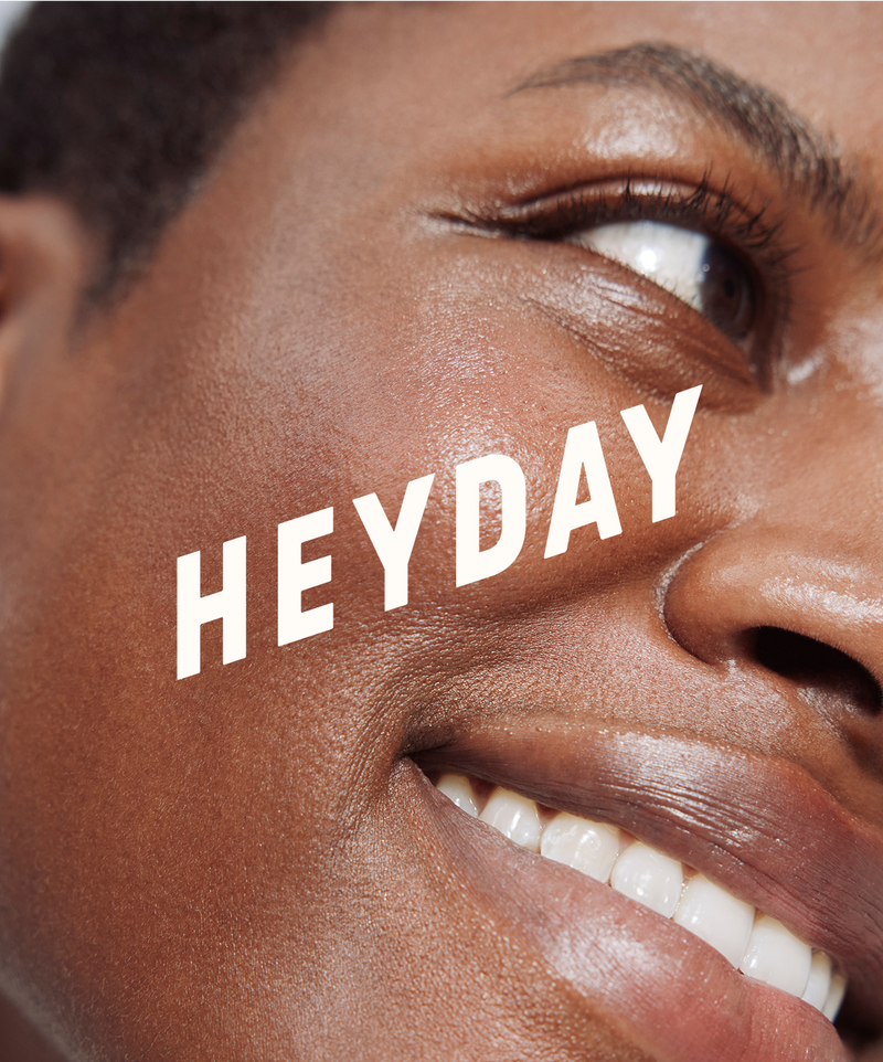 Radiant complexion highlighting results of a Heyday facial