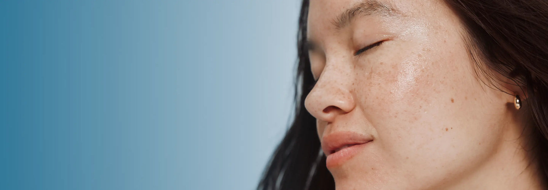 Heyday model showing glowing skin post facial