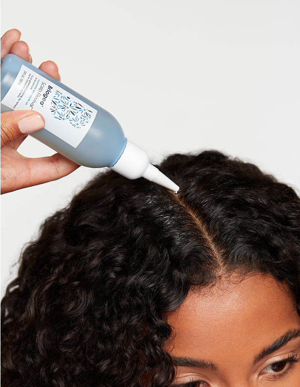 Briogeo Scalp Revival is used in our Soothing Scalp enhancement