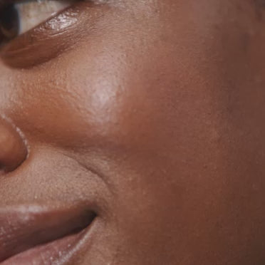 Glowing skin models representing results of professional facial treatment